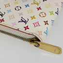 LOUIS VUITTON Monogram Multicolor Zippy Wallet White M60241 LV Auth 178601A-15