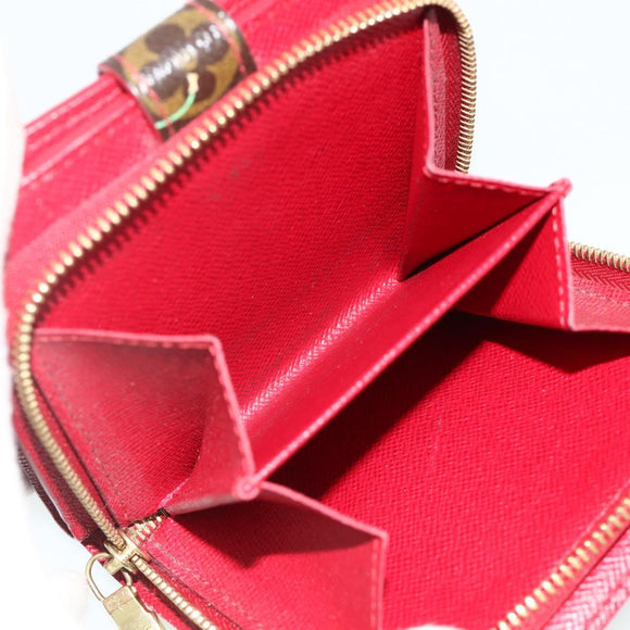 LOUIS VUITTON Monogram Cherry Compact Zip Bifold Portemonnee M95005 LV Auth 178602A