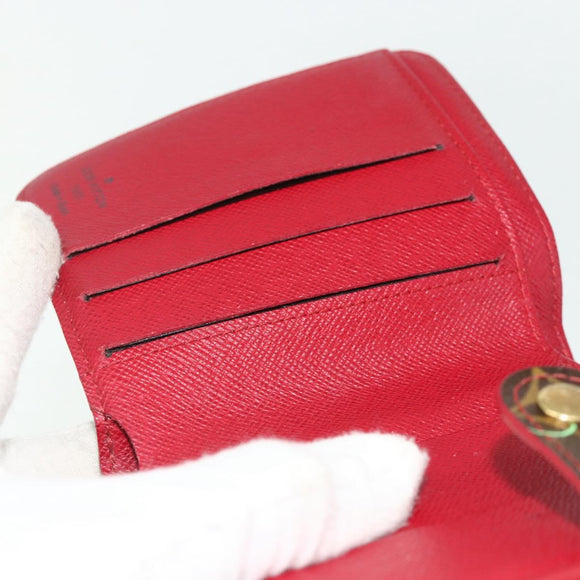 LOUIS VUITTON Monogram Cherry Compact Zip Bifold Portemonnee M95005 LV Auth 178602A