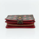 LOUIS VUITTON Monogram Cherry Compact Zip Bifold Portemonnee M95005 LV Auth 178602A-3
