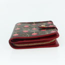 LOUIS VUITTON Monogram Cherry Compact Zip Bifold Portemonnee M95005 LV Auth 178602A-6