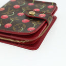 LOUIS VUITTON Monogram Cherry Compact Zip Bifold Portemonnee M95005 LV Auth 178602A-7