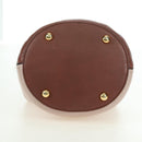 MARNI Panniers Handtasche Leder 2way Beige Gold Auth 178605V-5