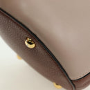 MARNI Panniers Handtasche Leder 2way Beige Gold Auth 178605V-17