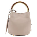 MARNI Panniers Handtasche Leder 2way Beige Gold Auth 178605V-2