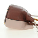 MARNI Panniers Handtasche Leder 2way Beige Gold Auth 178605V-4