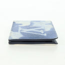 LOUIS VUITTON Watercolor Portefeuille Multi Ple Wallet Blue M80458 Auth 178607M-3