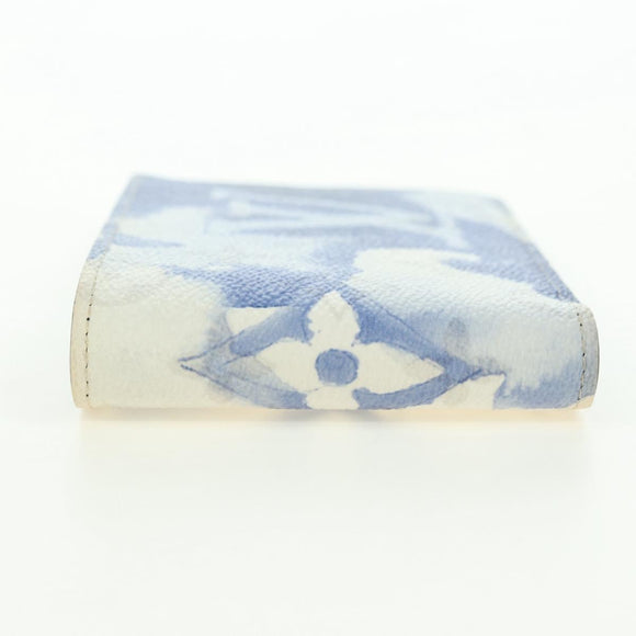 LOUIS VUITTON Watercolor Portefeuille Multi Ple Wallet Blue M80458 Auth 178607M