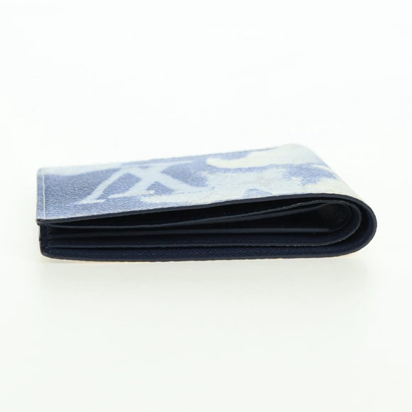 LOUIS VUITTON Watercolor Portefeuille Multi Ple Wallet Blue M80458 Auth 178607M