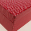 LOUIS VUITTON Epi Boite Bijou Jewelry Box SPO Red LV Auth 178615SV-10
