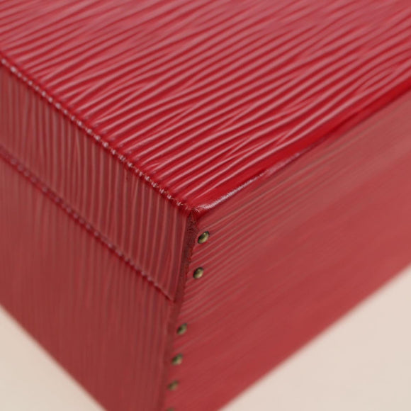 LOUIS VUITTON Epi Boite Bijou Jewelry Box SPO Red LV Auth 178615SV