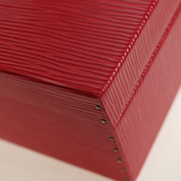LOUIS VUITTON Epi Boite Bijou Jewelry Box SPO Red LV Auth 178615SV