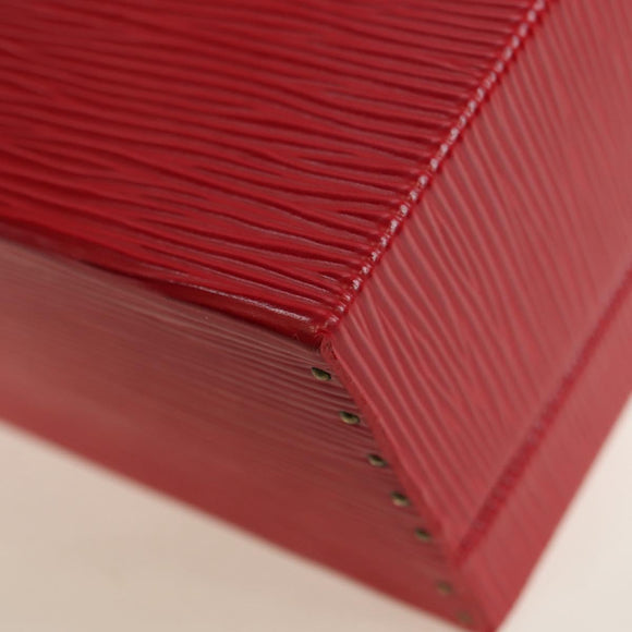 LOUIS VUITTON Epi Boite Bijou Jewelry Box SPO Red LV Auth 178615SV