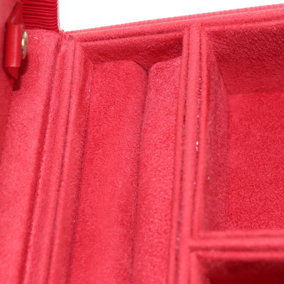 LOUIS VUITTON Epi Boite Bijou Jewelry Box SPO Red LV Auth 178615SV