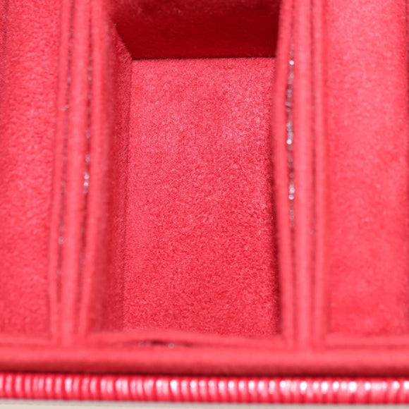 LOUIS VUITTON Epi Boite Bijou Jewelry Box SPO Red LV Auth 178615SV