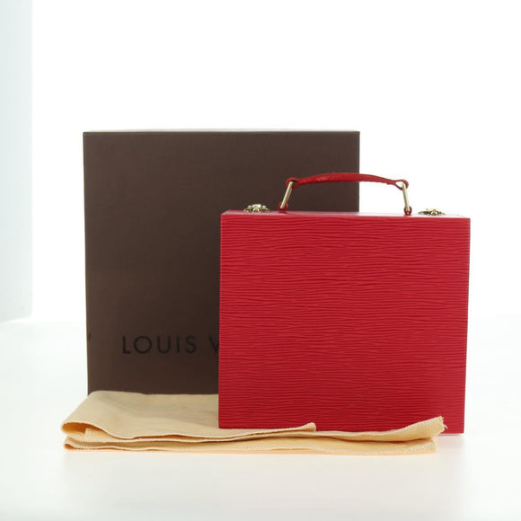 LOUIS VUITTON Epi Boite Bijou Jewelry Box SPO Red LV Auth 178615SV
