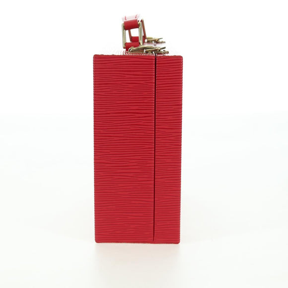 LOUIS VUITTON Epi Boite Bijou Jewelry Box SPO Red LV Auth 178615SV