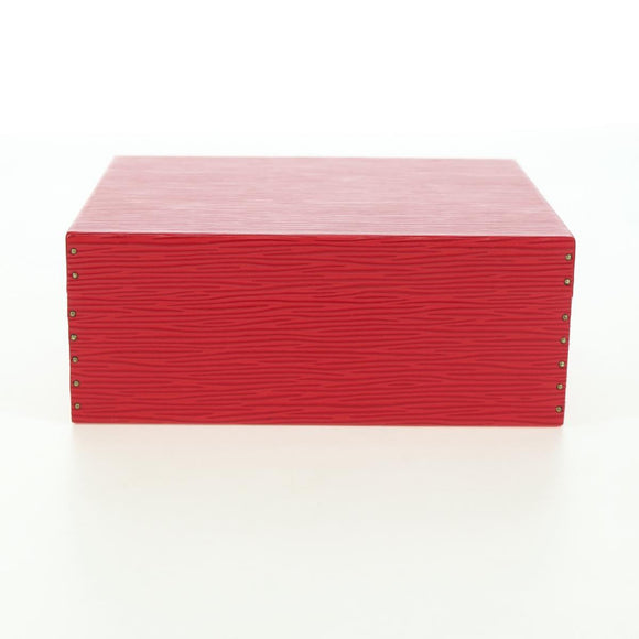 LOUIS VUITTON Epi Boite Bijou Jewelry Box SPO Red LV Auth 178615SV