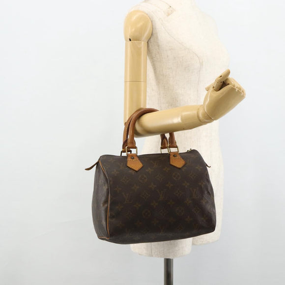 LOUIS VUITTON Monogram Speedy 25 Hand Bag M41528 LV Auth 178622