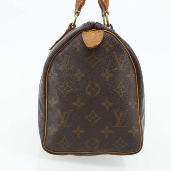 LOUIS VUITTON Monogram Speedy 25 Hand Bag M41528 LV Auth 178622