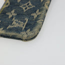 LOUIS VUITTON Monogram Denim Pochette Cles Purse Blue M95343 LV Auth 178632A-16