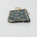 LOUIS VUITTON Monogram Denim Pochette Cles Purse Blue M95343 LV Auth 178632A-3