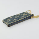 LOUIS VUITTON Monogram Denim Pochette Cles Purse Blue M95343 LV Auth 178632A-5