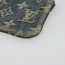 LOUIS VUITTON Monogram Denim Pochette Cles Purse Blue M95343 LV Auth 178632A-7