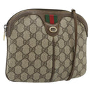GUCCI GG Supreme Shoulder Bag PVC Beige Gold 904 02 047 Auth 178634-1