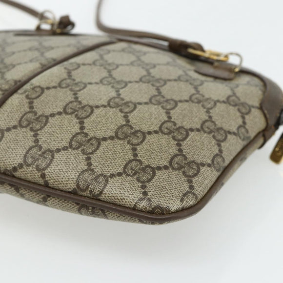 GUCCI GG Supreme Shoulder Bag PVC Beige Gold 904 02 047 Auth 178634