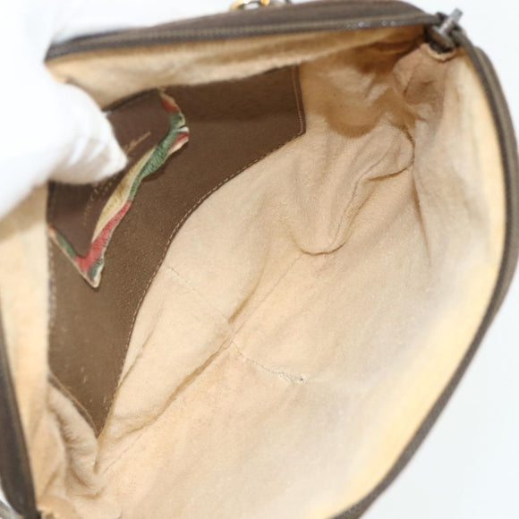 GUCCI GG Supreme Shoulder Bag PVC Beige Gold 904 02 047 Auth 178634