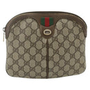 GUCCI GG Supreme Shoulder Bag PVC Beige Gold 904 02 047 Auth 178634-2