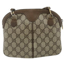 GUCCI GG Supreme Shoulder Bag PVC Beige Gold 904 02 047 Auth 178634-3