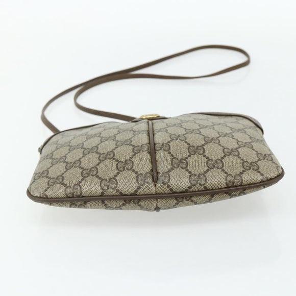 GUCCI GG Supreme Shoulder Bag PVC Beige Gold 904 02 047 Auth 178634
