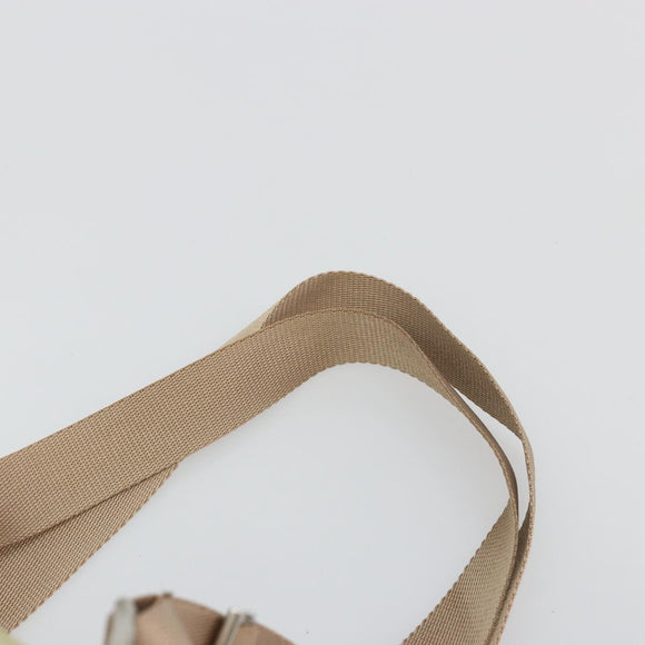 PRADA Backpack Nylon Khaki Silver Auth 178638