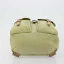 PRADA Backpack Nylon Khaki Silver Auth 178638-11