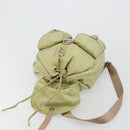 PRADA Backpack Nylon Khaki Silver Auth 178638-18