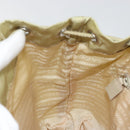 PRADA Backpack Nylon Khaki Silver Auth 178638-23