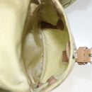 PRADA Backpack Nylon Khaki Silver Auth 178638-27