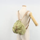 PRADA Backpack Nylon Khaki Silver Auth 178638-29