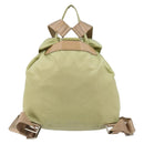 PRADA Backpack Nylon Khaki Silver Auth 178638-3
