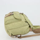 PRADA Backpack Nylon Khaki Silver Auth 178638-4