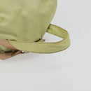 PRADA Backpack Nylon Khaki Silver Auth 178638-7