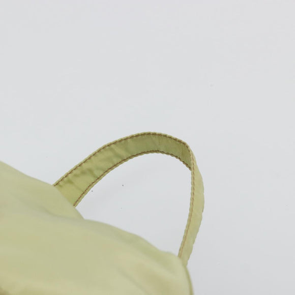 PRADA Backpack Nylon Khaki Silver Auth 178638