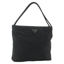 PRADA Handtasche Nylon Schwarz Silber Original 178639-1