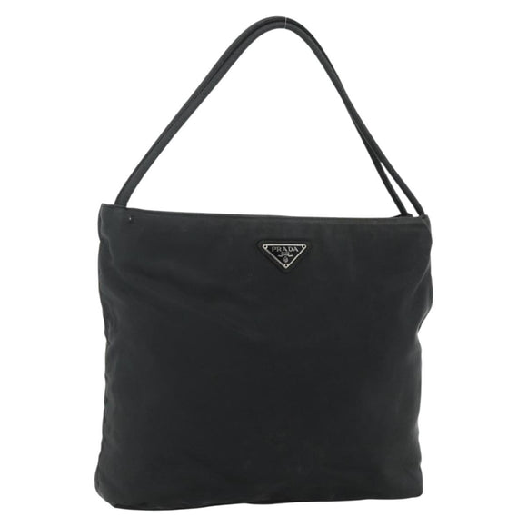 PRADA Handtasche Nylon Schwarz Silber Original 178639