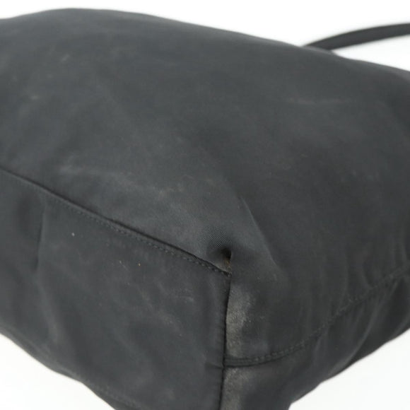 PRADA Handtasche Nylon Schwarz Silber Original 178639