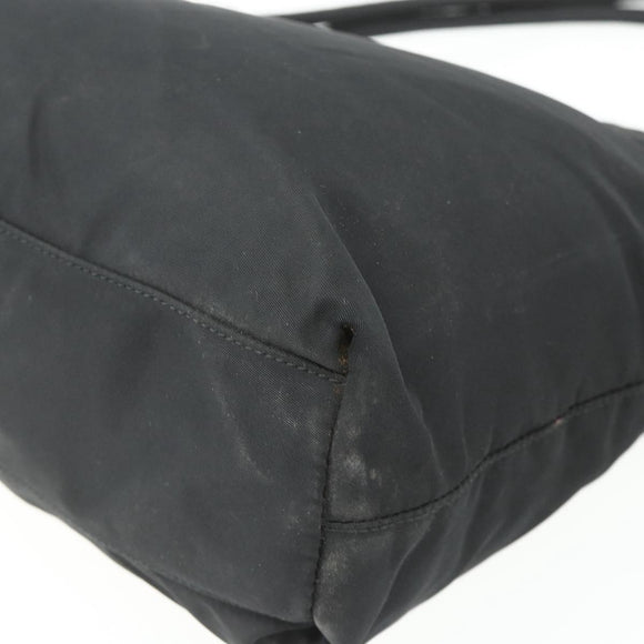 PRADA Handtasche Nylon Schwarz Silber Original 178639
