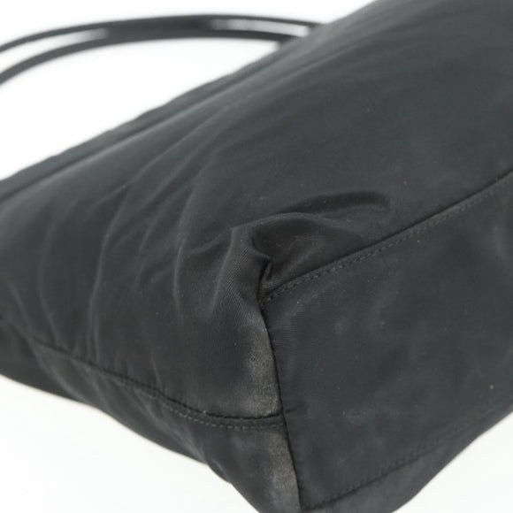 PRADA Handtasche Nylon Schwarz Silber Original 178639