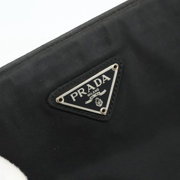PRADA Handtasche Nylon Schwarz Silber Original 178639